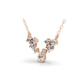 Lab Grown Diamond 0.70Ct Twilight Diamond Necklace 14K Fine Gold