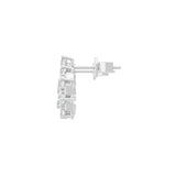 Lab Grown Diamond 1.48Ct 14K Fine Gold Marquise Leaf Circle Stud