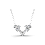 Aurora Arc Lab Grown Diamond Necklace 14K Fine Gold 0.70Ct