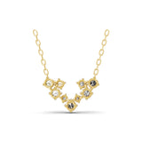 Aurora Arc Lab Grown Diamond Necklace 14K Fine Gold 0.70Ct