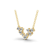 Aurora Arc Lab Grown Diamond Necklace 14K Fine Gold 0.70Ct