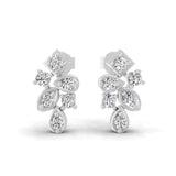 14K Fine Gold 0.42Ct Lab Grown Diamond Solitaire Stud Earrings