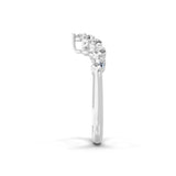 14K Fine Gold Lab Grown Diamond Band 0.59Ct Round Cut Ring