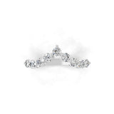 14K Fine Gold Lab Grown Diamond Band 0.59Ct Round Cut Ring