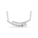 Graduating Lab Grown Diamond Strand Necklace 0.69Ct 14K Fine Gold