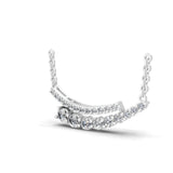 Graduating Lab Grown Diamond Strand Necklace 0.69Ct 14K Fine Gold