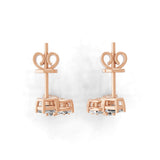 0.71Ct Multi Shaped Lab Grown Diamond Cluster Dangle Earrings 14K Gold