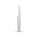 14K Fine Gold Round Marquise Cut Lab Grown Diamond Pendant Necklace 0.98Ct