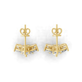 3.20Ct Pear Cut Lab Grown Diamond Small Stud Earring 14K Fine Gold