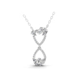 Multi Cut Lab Grown Diamond 0.63Ct Charm Pendant 14 Fine Gold Necklace
