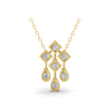 Celestia Droplet Pendant Necklace 14K Fine Gold 0.60Ct Lab Grown Diamond