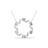 14K Fine Gold Lab Grown Round Oval Diamond Circular Design Pendant 2.52Ct Necklace