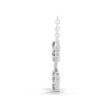 14K Fine Gold Lab Grown Round Oval Diamond Circular Design Pendant 2.52Ct Necklace