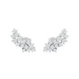 14K Fine Gold Lab Grown Round Cut Diamond Stud Earrings 0.57Ct