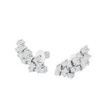14K Fine Gold Lab Grown Round Cut Diamond Stud Earrings 0.57Ct
