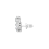 14K Fine Gold Lab Grown Round Cut Diamond Stud Earrings 0.57Ct