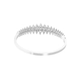 14K Fine Gold Lab Grown Diamond Marquise Cut Bangle Bracelet 7.62Ct