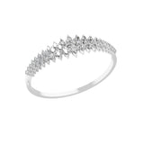 14K Fine Gold Lab Grown Diamond Marquise Cut Bangle Bracelet 7.62Ct