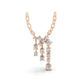 Radiant Chain Necklace 14K Fine Gold 0.51Ct Lab Grown Diamond
