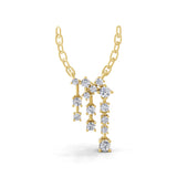 Radiant Chain Necklace 14K Fine Gold 0.51Ct Lab Grown Diamond