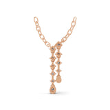 Lab Grown Round Cut Diamond 0.35Ct Pendant 14K Fine Gold Necklace