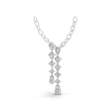 Lab Grown Round Cut Diamond 0.35Ct Pendant 14K Fine Gold Necklace