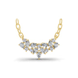 Brilliant Round Pear Cut Lab Grown Diamond 0.68Ct 14K Fine Gold