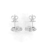 14K Fine Gold Multi Shape 4.77Ct Lab Grown Diamond Cluster Dangle Earrings