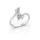 Lab Grown Diamond 0.61Ct 14K Fine Gold Paradoxical Ring