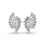 4.68Ct Lab Grown Multi Shape Diamond Cluster Dangle Earrings 14K Fine Gold