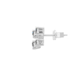 14K Fine Gold 0.79Ct Lab Grown Round Cut Diamond Small Stud Earrings
