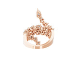 Lab Grown Diamond Bypass Shank Ring 14K Fine Gold 2.78Ct