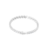 4.74Ct Baguette Round Cut Lab Grown Diamond 14K Fine Gold Tennis Bracelet