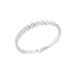 4.74Ct Baguette Round Cut Lab Grown Diamond 14K Fine Gold Tennis Bracelet