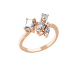 0.77Ct Celestial Lab Grown Diamond Ring 14K Fine Gold