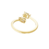 Lab Grown Diamond 14K Fine Gold 0.48Ct Toi Et Moi Ring