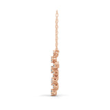 Lab Grown Diamond Round Cut 14K Fine Gold Pendant Necklace 0.61Ct