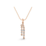 0.37Ct Lab Grown Round Cut Diamond Pendant 14K Fine Gold Necklace