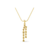 0.37Ct Lab Grown Round Cut Diamond Pendant 14K Fine Gold Necklace