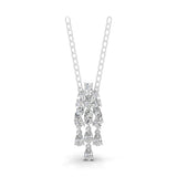 Multi Shape Lab Grown Diamond 2.37Ct Chandelier Design Pendant 14K Fine Gold Necklace