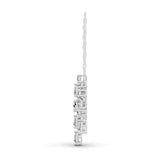 Multi Shape Lab Grown Diamond 2.37Ct Chandelier Design Pendant 14K Fine Gold Necklace