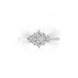 Round Cut Lab Grown Diamond 0.34Ct 14K Fine Gold Minimilist Ring