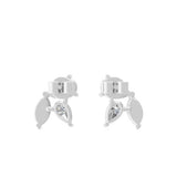 14K Fine Gold Pear Marquise Lab Grown Diamond 2.00Ct Tiny Stud Earrings