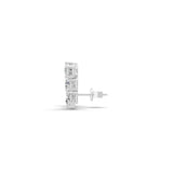 Asymmetric Lab Grown Diamond Ear Climber Earrings 14K Fine Gold 0.64Ct