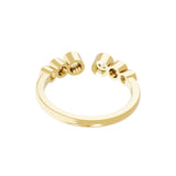 Bezel Set Round Cut Lab Grown Diamond 0.40Ct 14K Fine Gold