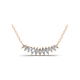 Graduating Lab Grown Diamond Strand Necklace 0.86Ct 14K Fine Gold