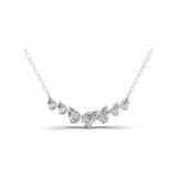 Radiant Chain Necklace 14K Fine Gold 1.80Ct Lab Grown Diamond