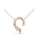 1.81Ct Marquise Shape Lab Grown Diamond Pendant Necklace 14K Fine Gold