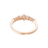 Multi Stone Lab Grown Diamond 0.47Ct 14K Fine Gold Ring