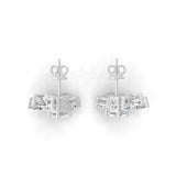 Lab Grown Marquise Pear Diamond 3.98Ct Cluster Floral Stud Earrings 14K Gold